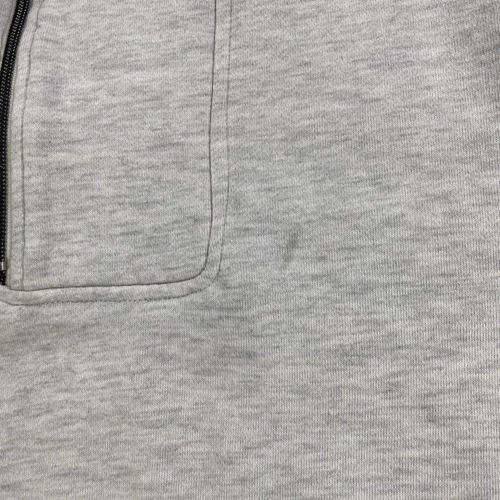 Vintage Y2K Fox Racing Sweatshirt Size Small Gray Motocross 1/2 Zip Hoodie